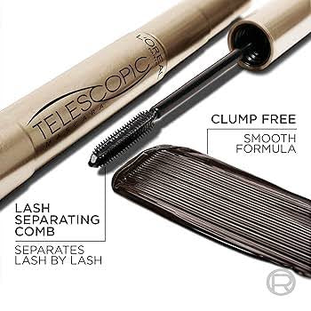 L’Oréal Paris Mascara Telescopic Effet Faux-Cils Noir, 8 ml