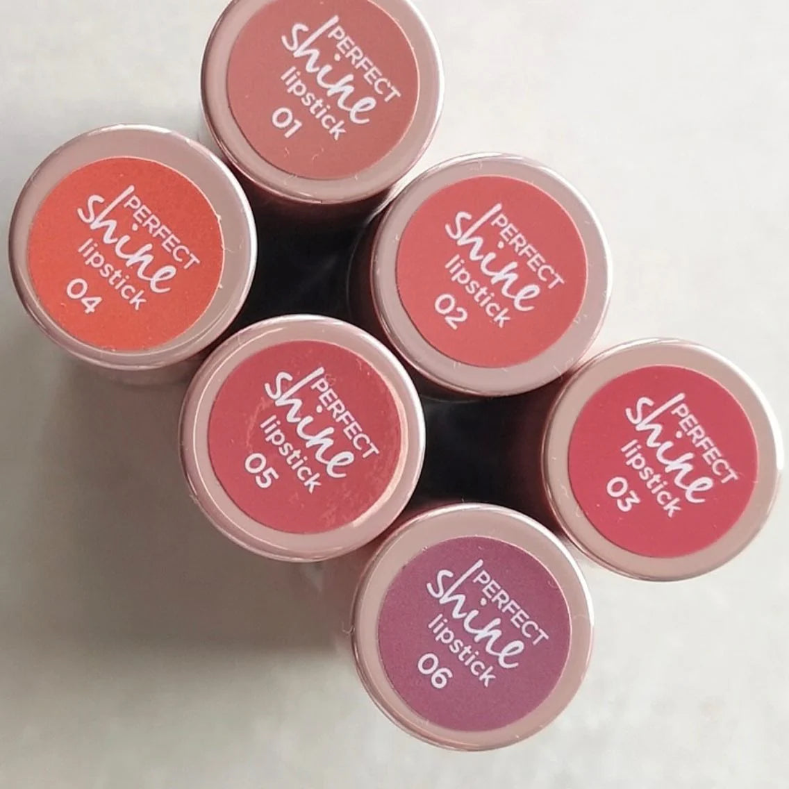 essence perfect shine lipstick 01
