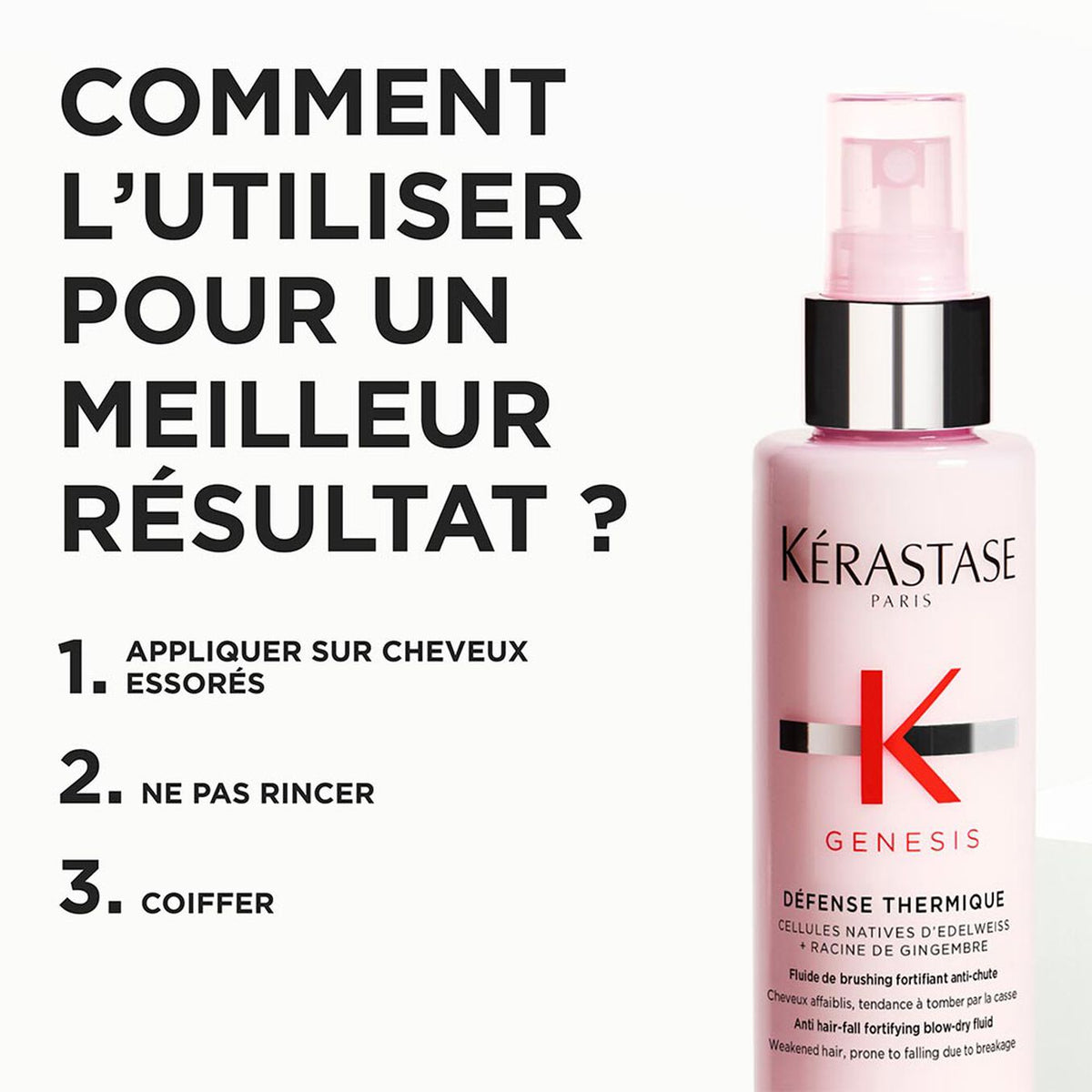 KÉRASTASE Genesis Défense Thermique - Fluide de brushing fortifiant anti-chute 150ml