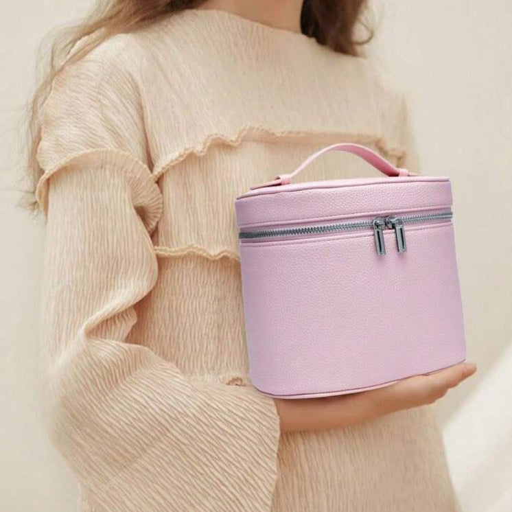 Trousse/sac de maquillage rose