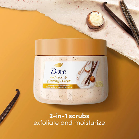 Dove gommage corporel au sucre vanillé et beurre de karité, 425g