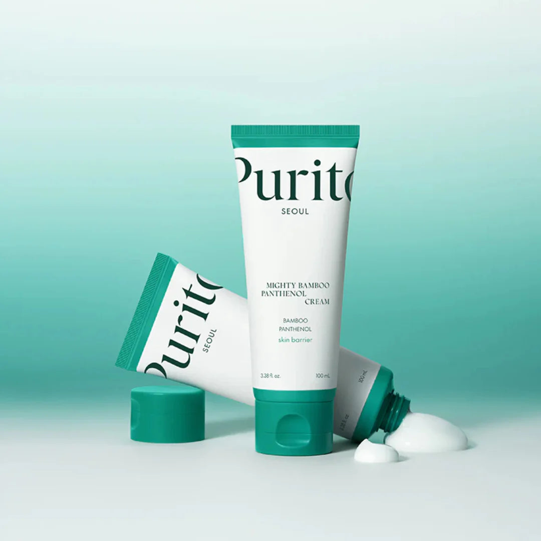 Purito mighty bamboo panthenol cream - crème réparatrice au bambou 100ml