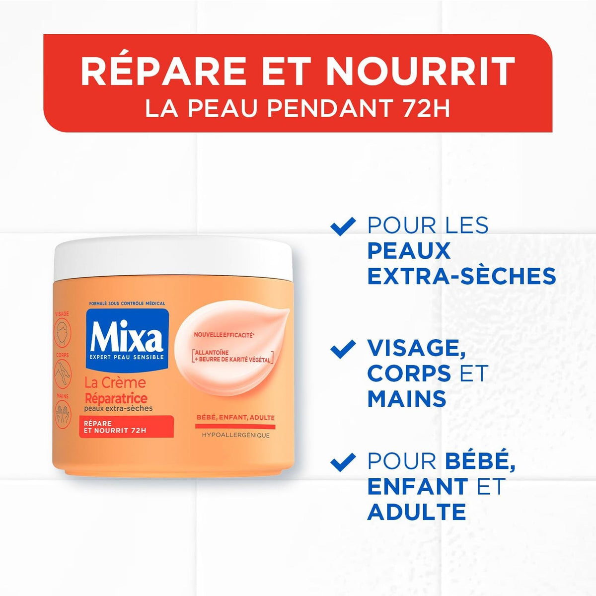 MIXA La Crème Réparatrice Peaux Extra-sèches
