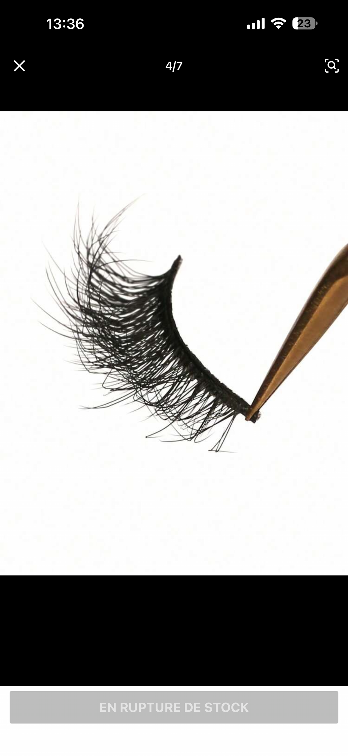 Faux cils 7 paires effet oeil de chat, regard naturel
