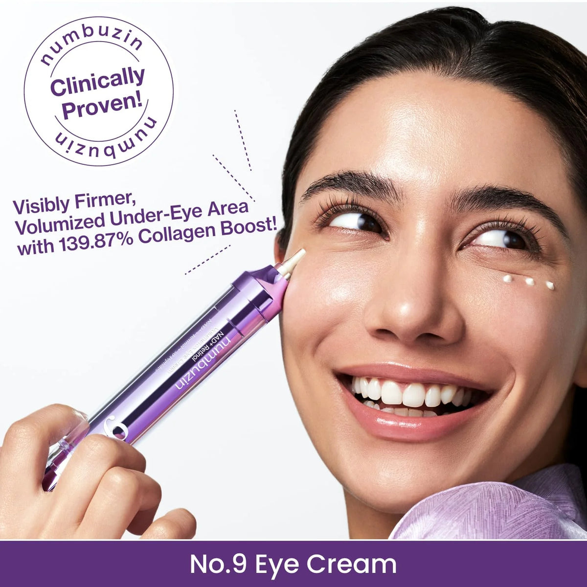 numbuzin- No.9 NAD+ Retinol Volumetox Eye Cream 10ml