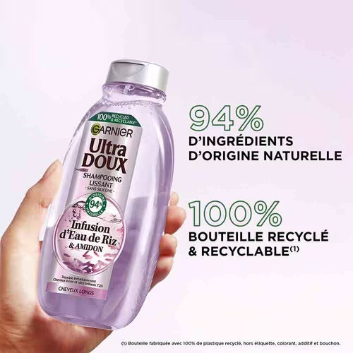 Garnier Ultra Doux Shampooing Infusion d’eau de riz & amidon