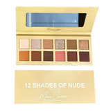 mouna cosmetics 12 shades of nude palette de fards à paupières