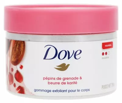Dove gommage exfoliant pour le corps pépins de grenade & beurre de karité 298g