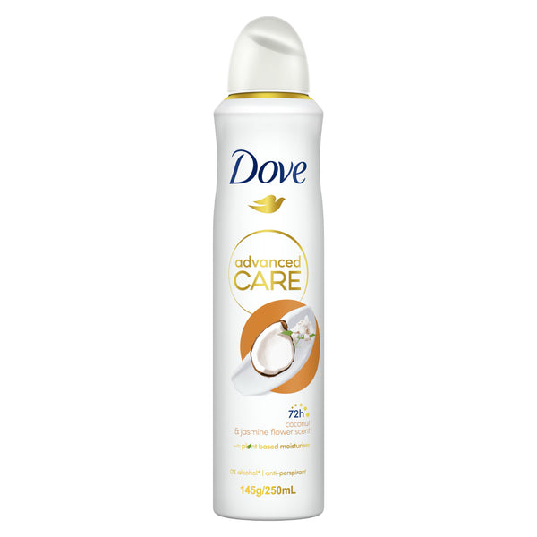 Dove Advanced Antiperspirant Aerosol Nourishing Coconut Jasmine 250ml