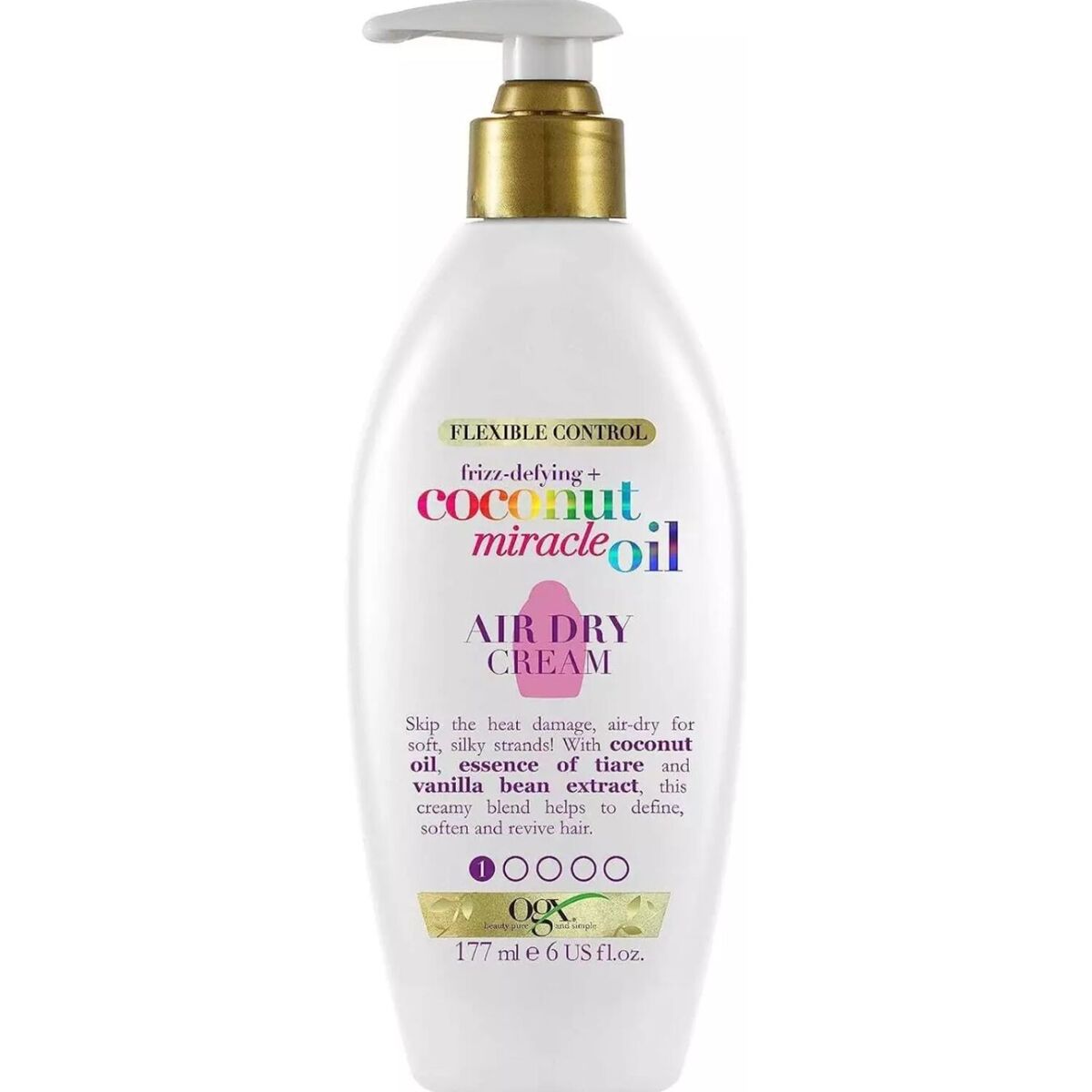 OGX Coconut Miracle Oil Leave In Air-Dry Hair Cream, 177 ml