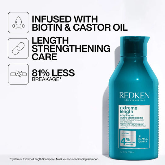 REDKEN EXTREME LENGTH BIOTIN CONDITIONER, 300ml