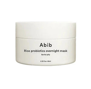 Abib rice probiotics overnight mask barrier jelly - masque de nuit gelée barrière cutanée 80ml