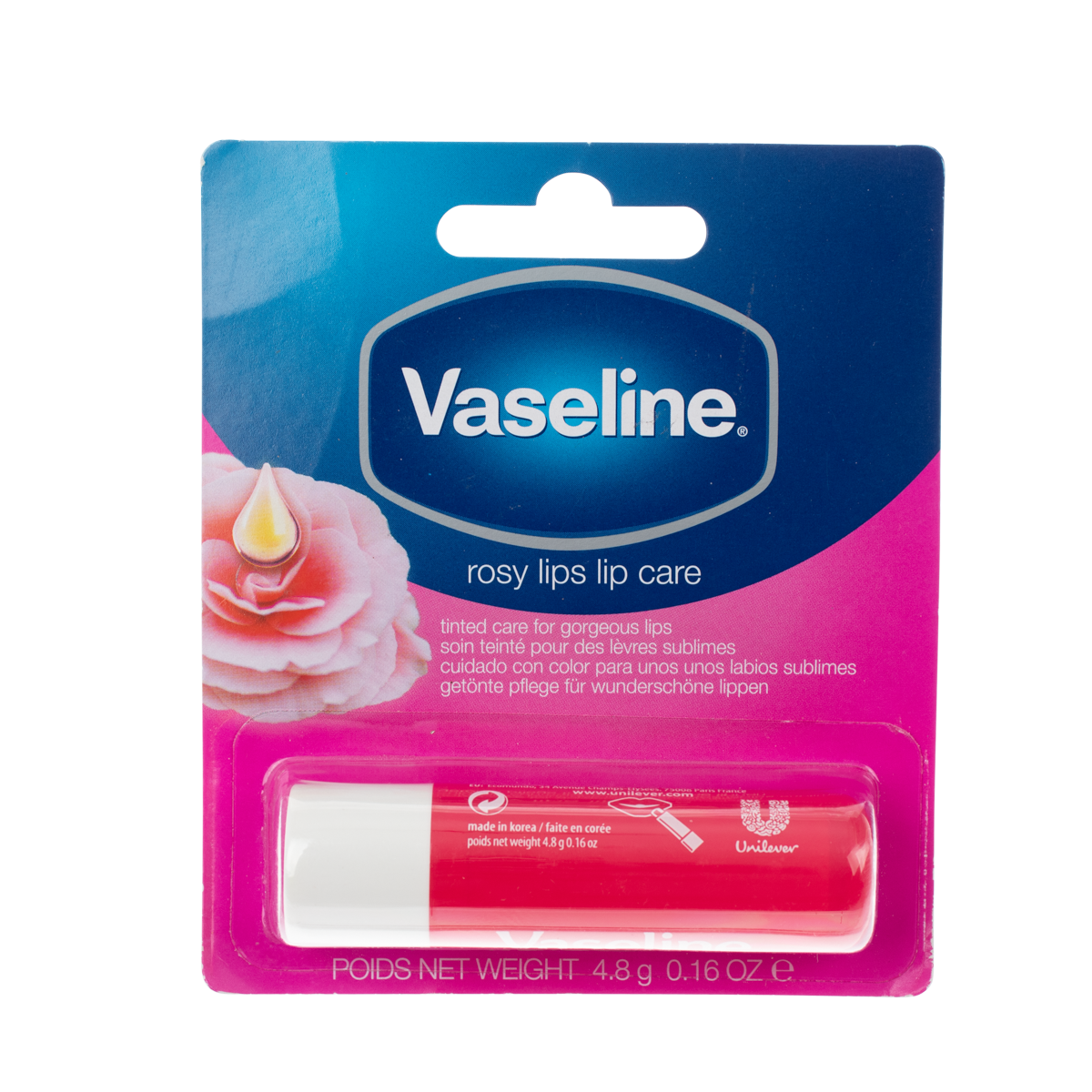Vaseline baume à lèvres rosy lips