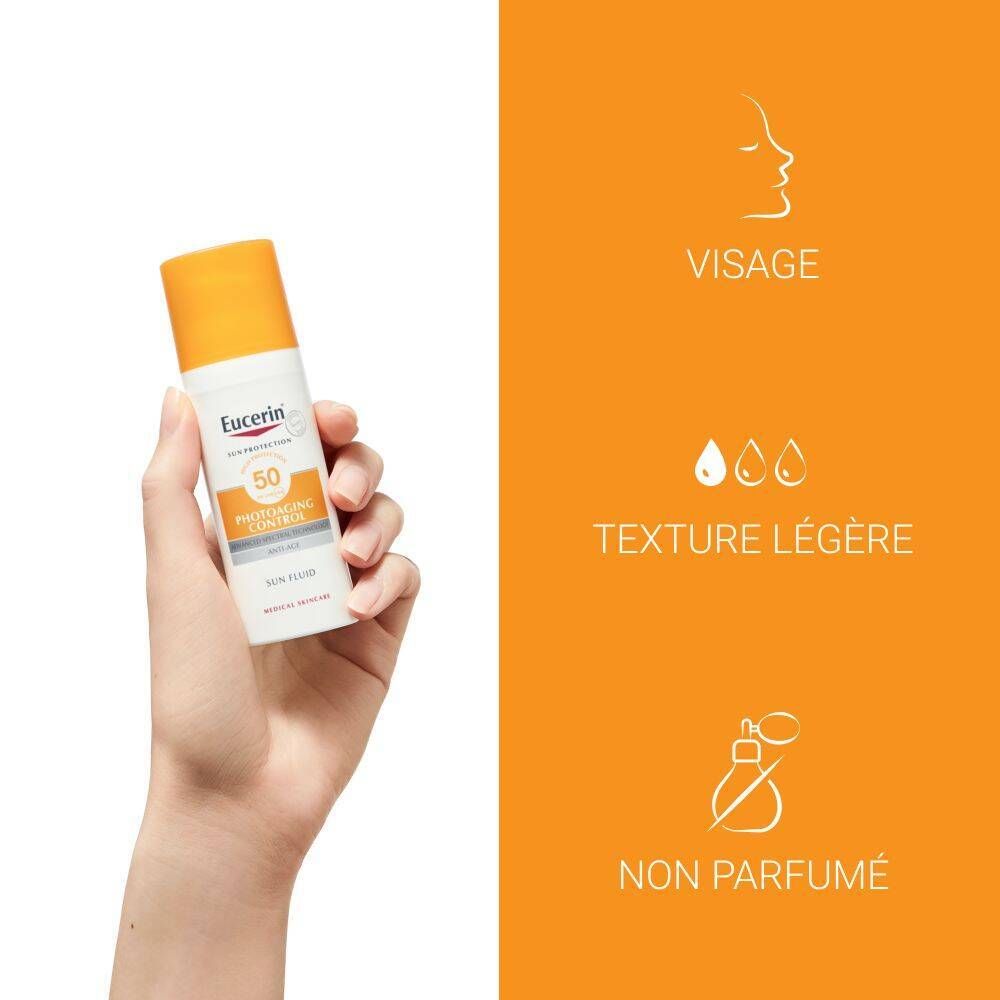 Eucerin Sun Fluide Visage Anti-âge Photoaging Control SPF 50+