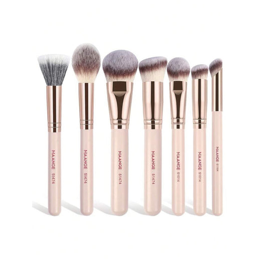 MAANGE 7 Pièces Ensemble De Pinceaux De Maquillage Professionnel