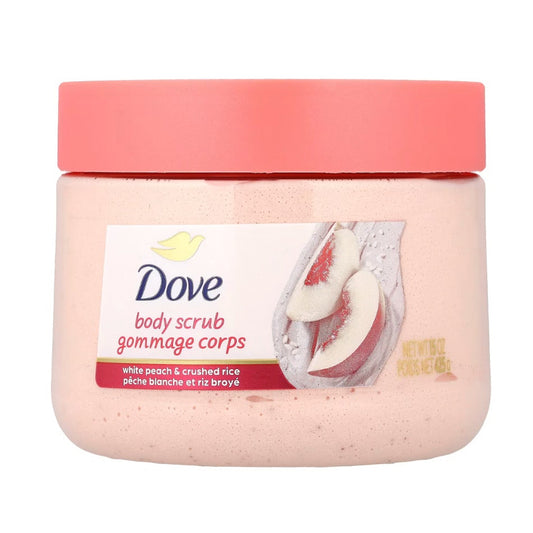 Dove gommage corporel à la pêche blanche et riz broyé, 425g