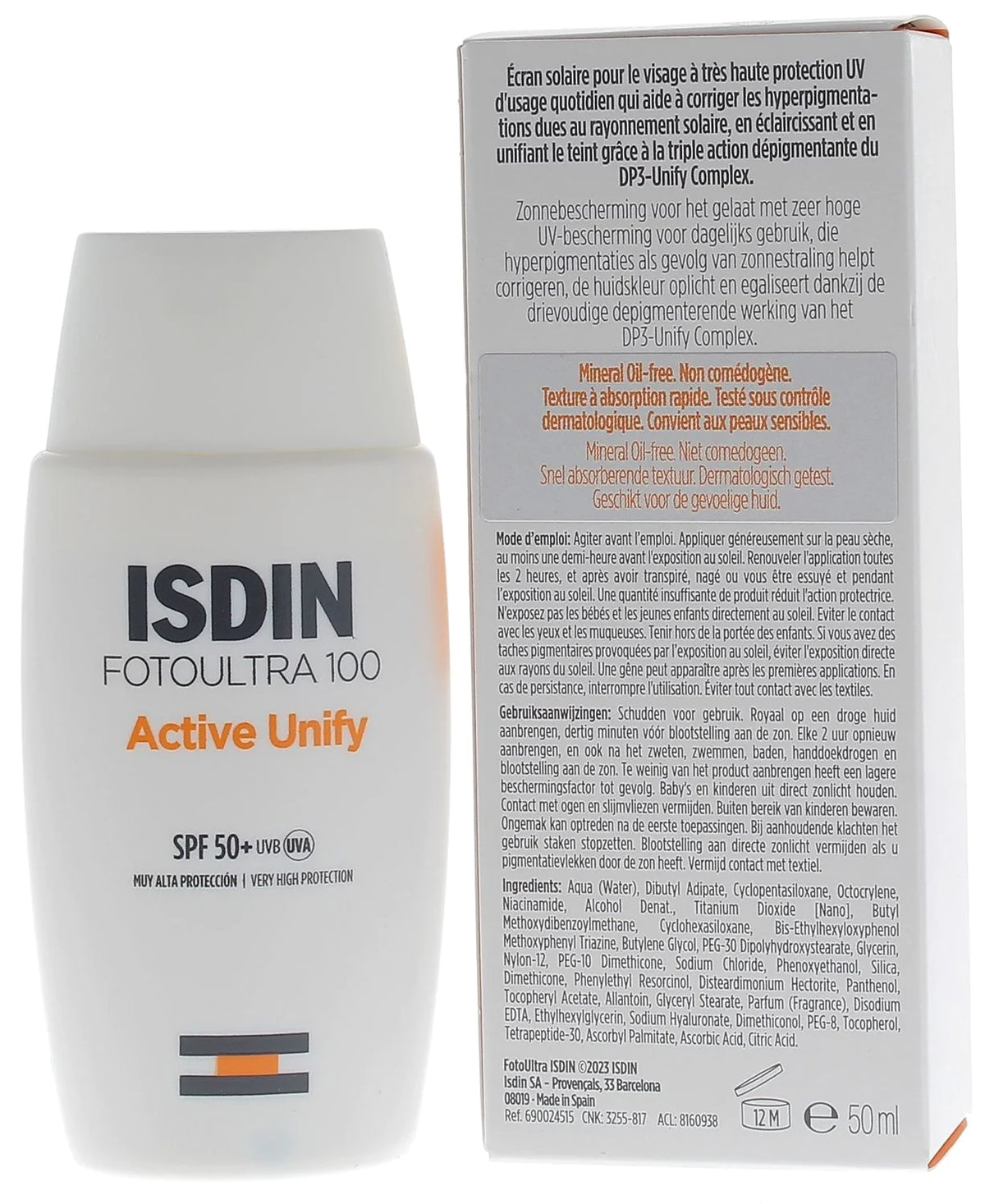 إيزدين أكتيف يونيفاي مفتّح للبشرة بعامل حماية SPF50+ فوتو ألترا 100 - 50 مل