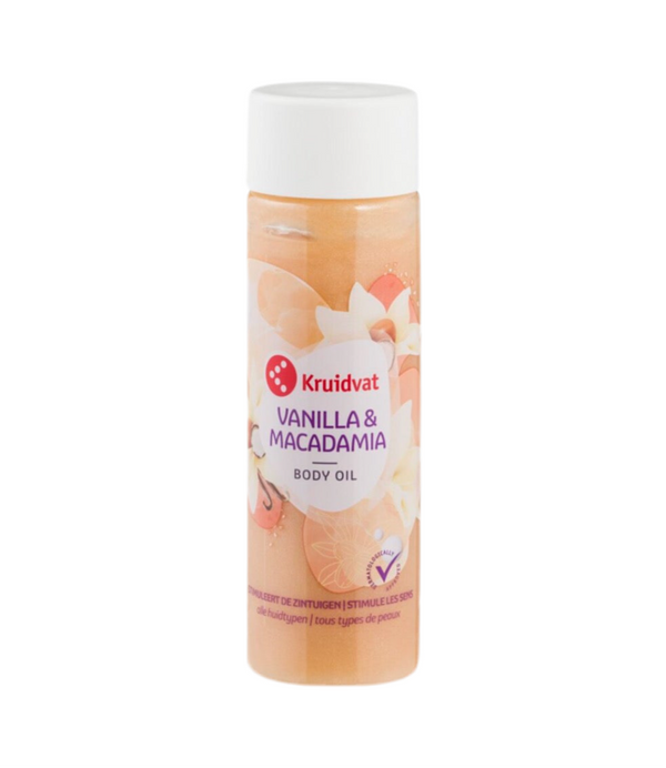 Kruidvat vanilla & macadamia body oil, 150ml