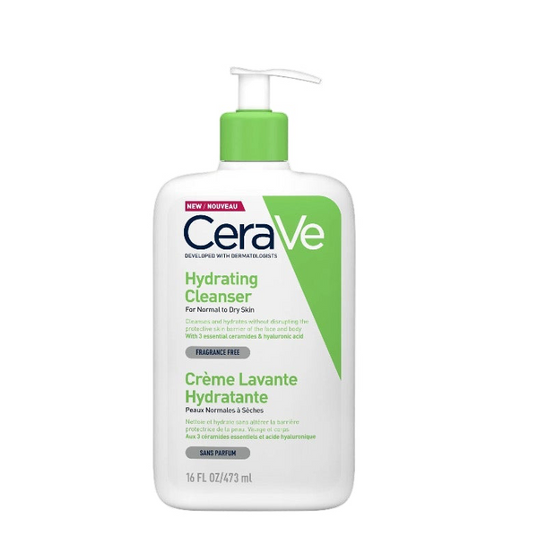 CeraVe Crème Lavante Hydratante peaux normales à sèches, 473ml