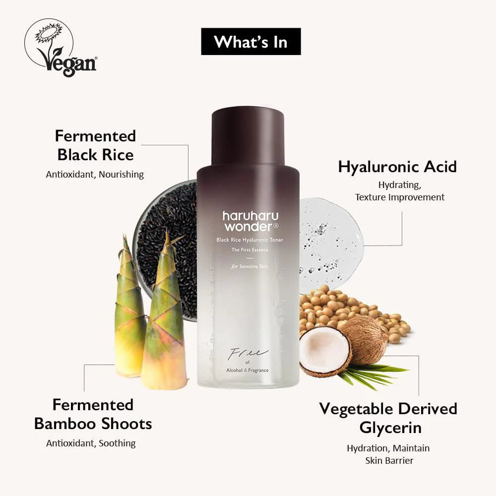 Haru haru WONDER Black Rice Hyaluronic Toner Fragrance free 150ml
