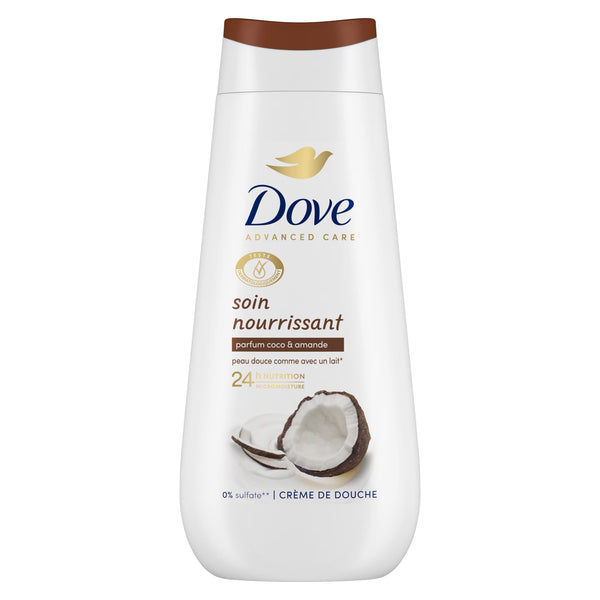 Dove Advanced Care Crème de Douche Soin Nourrissant Coco & amandes 225ml