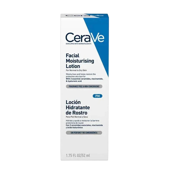 Cerave Lotion Hydratante pour le visage / peau normale à sèche 52ml