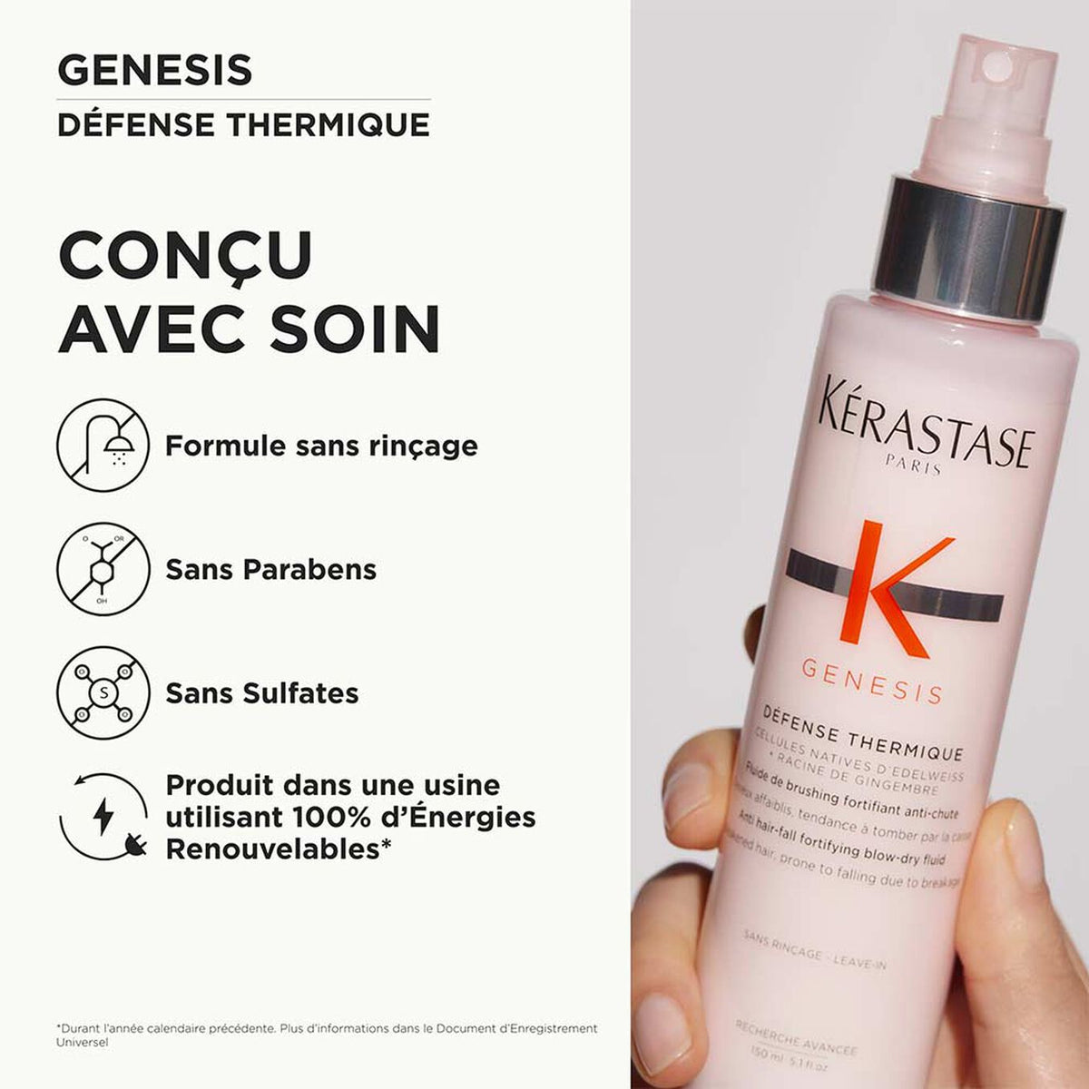 KÉRASTASE Genesis Défense Thermique - Fluide de brushing fortifiant anti-chute 150ml