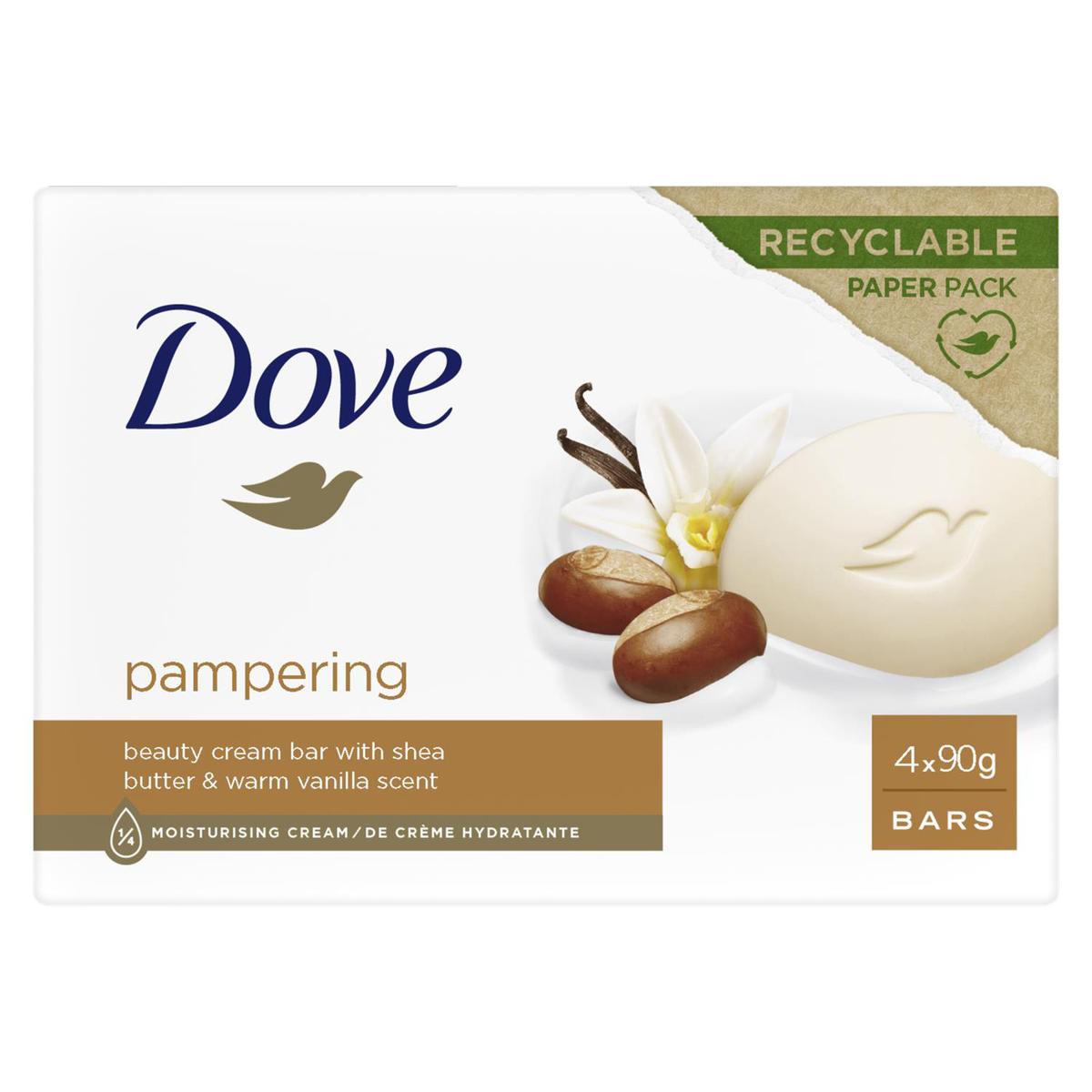 Dove savon solide au beurre de karité & vanille 90ml