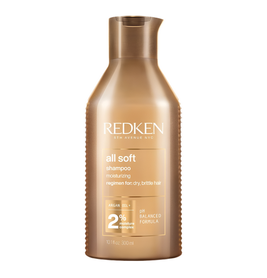 REDKEN All Soft - Shampoing hydratant cheveux secs et rêches, 300ml