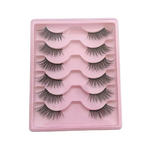 Faux cils 7 paires effet oeil de chat, regard naturel