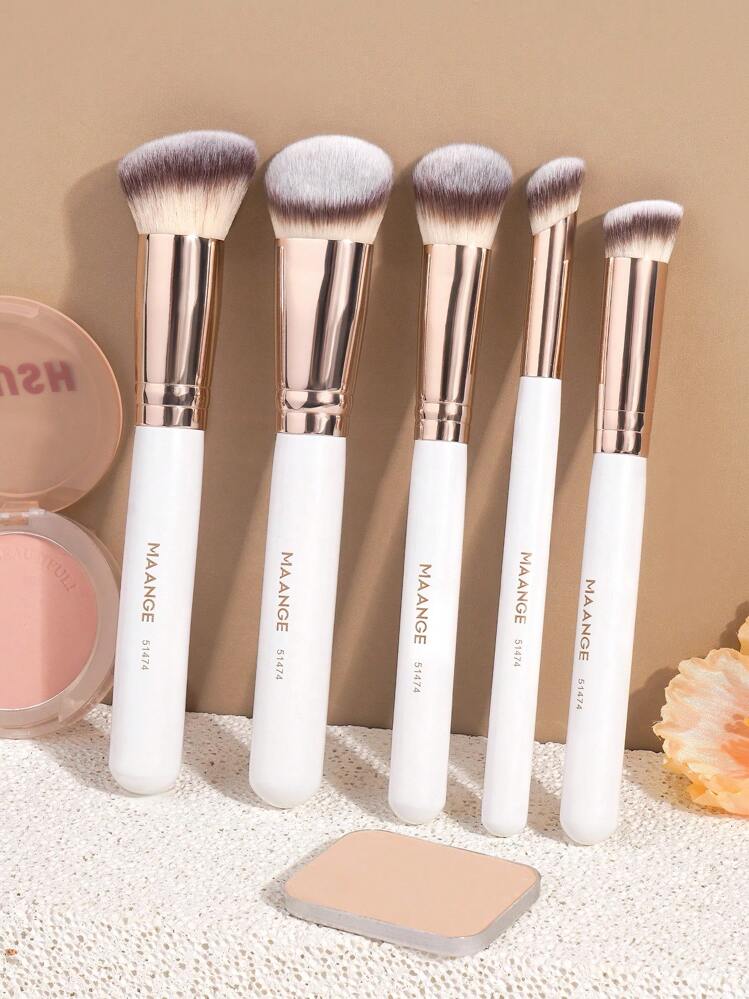 MAANGE 5 Pièces Ensemble De Pinceaux De Maquillage Professionnel