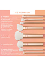 REAL TECHNIQUES The Wanderer Kit de 8 pinceaux