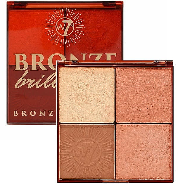 W7 Bronze Brilliance Bronze & Glow Palette