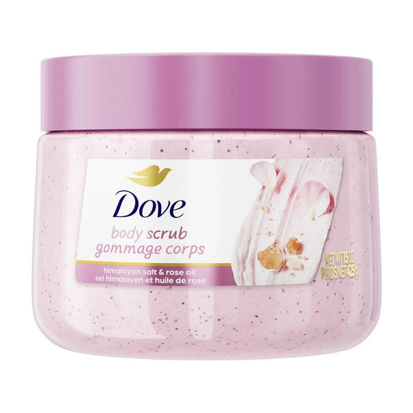 Dove gommage corporel aux sels d’himalaya et huile de rose, 425g