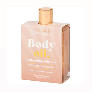 Skinbliss body oil coconut - huile corporelle pailletée, 100ml