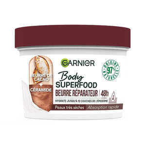 Garnier Body Superfood beurre réparateur au cacao, 380ml