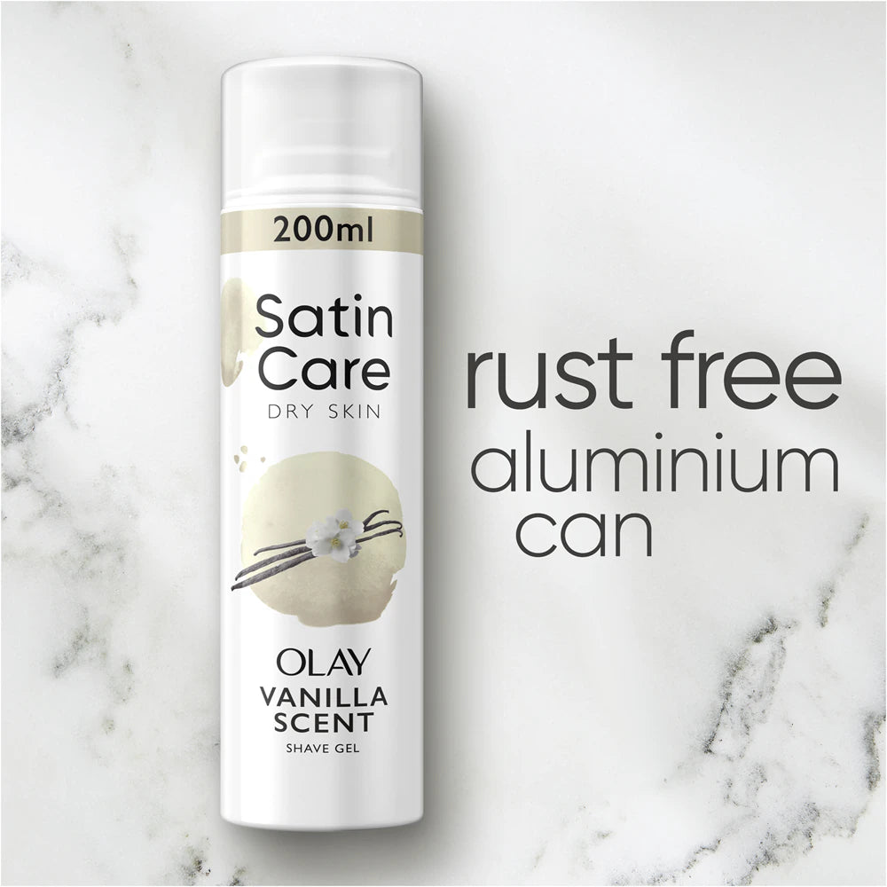 Gilette Satin Care Olay vanilla - gel de rasage 200ml