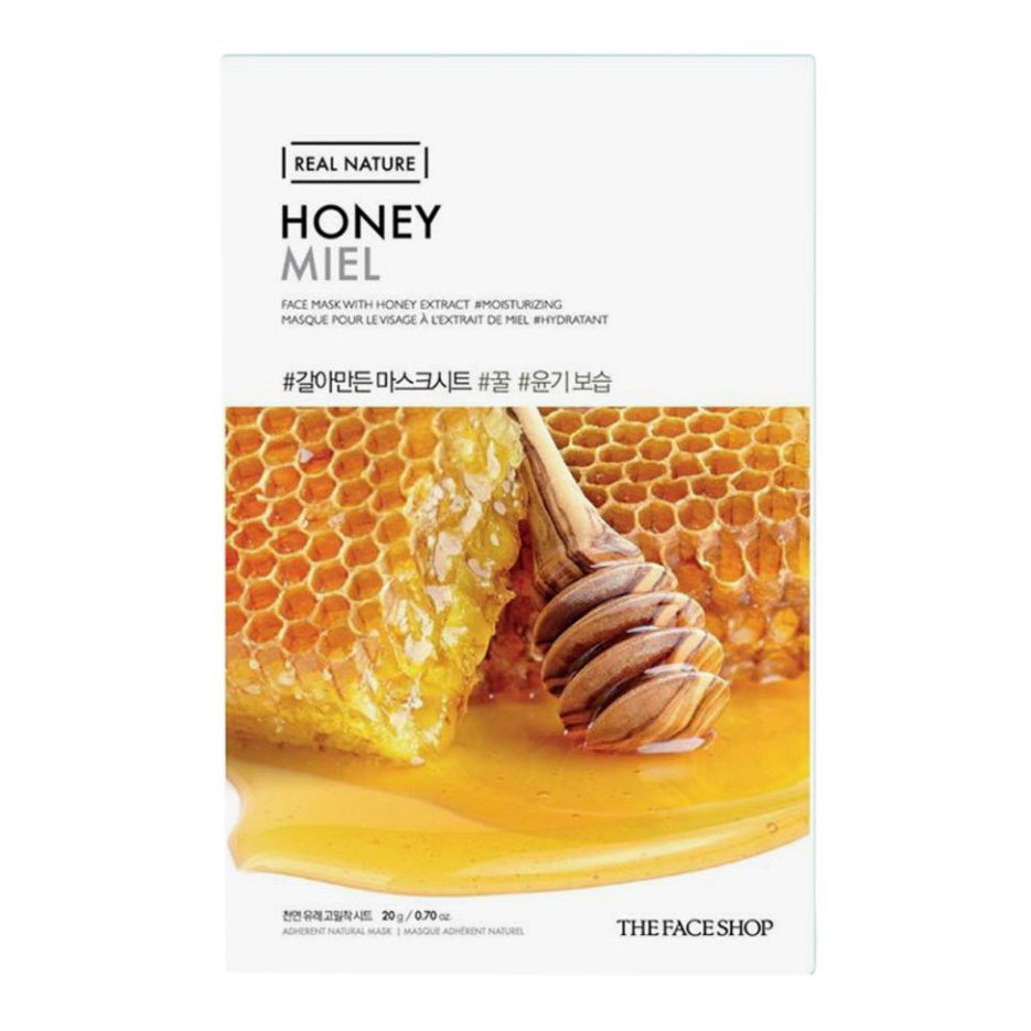 The face shop real nature honey face mask - masque en tissu au miel