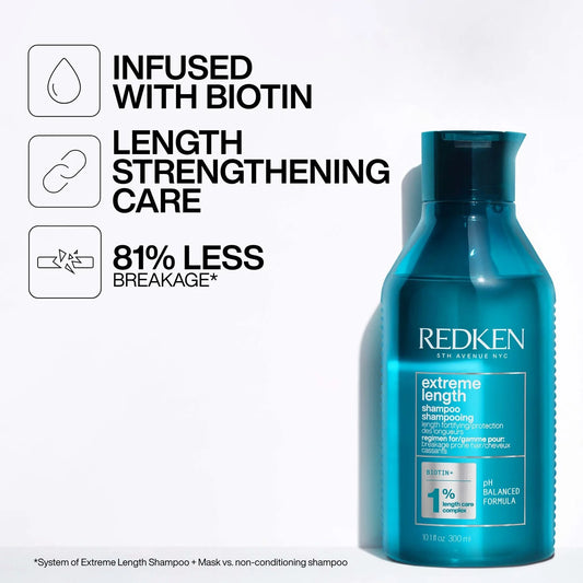 REDKEN EXTREME LENGTH BIOTIN SHAMPOO, 300ml