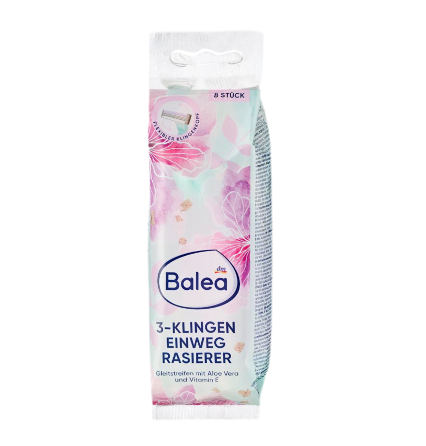 Balea Rasoir Jetable 3 Lames, 8 pcs
