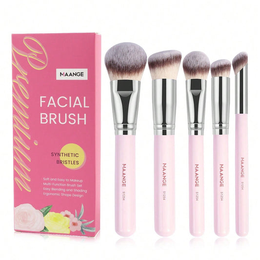 MAANGE 5 Pièces Ensemble De Pinceaux De Maquillage Professionnel