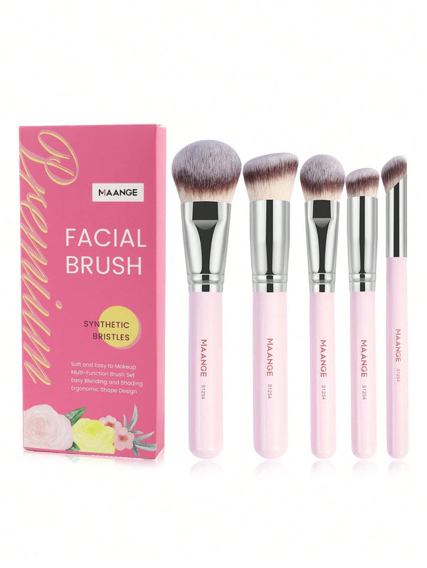 MAANGE 5 Pièces Ensemble De Pinceaux De Maquillage Professionnel