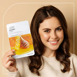 The face shop real nature honey face mask - masque en tissu au miel
