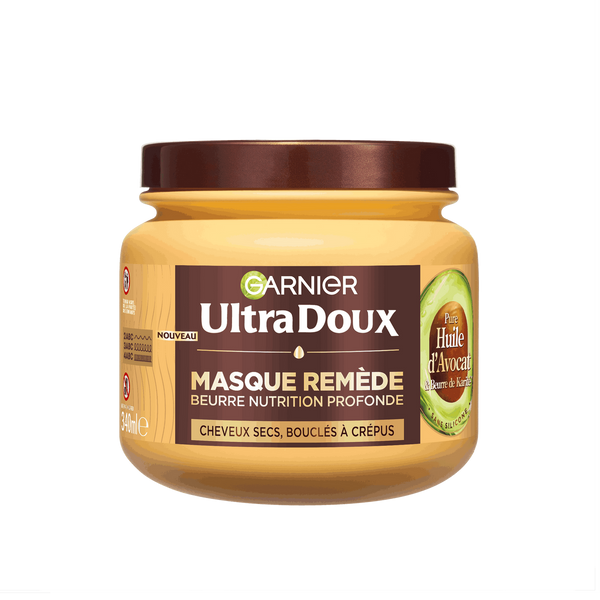 Garnier ultra doux Masque Nutrition Profonde Pure Huile d’Avocat & Beurre de Karité 340ml