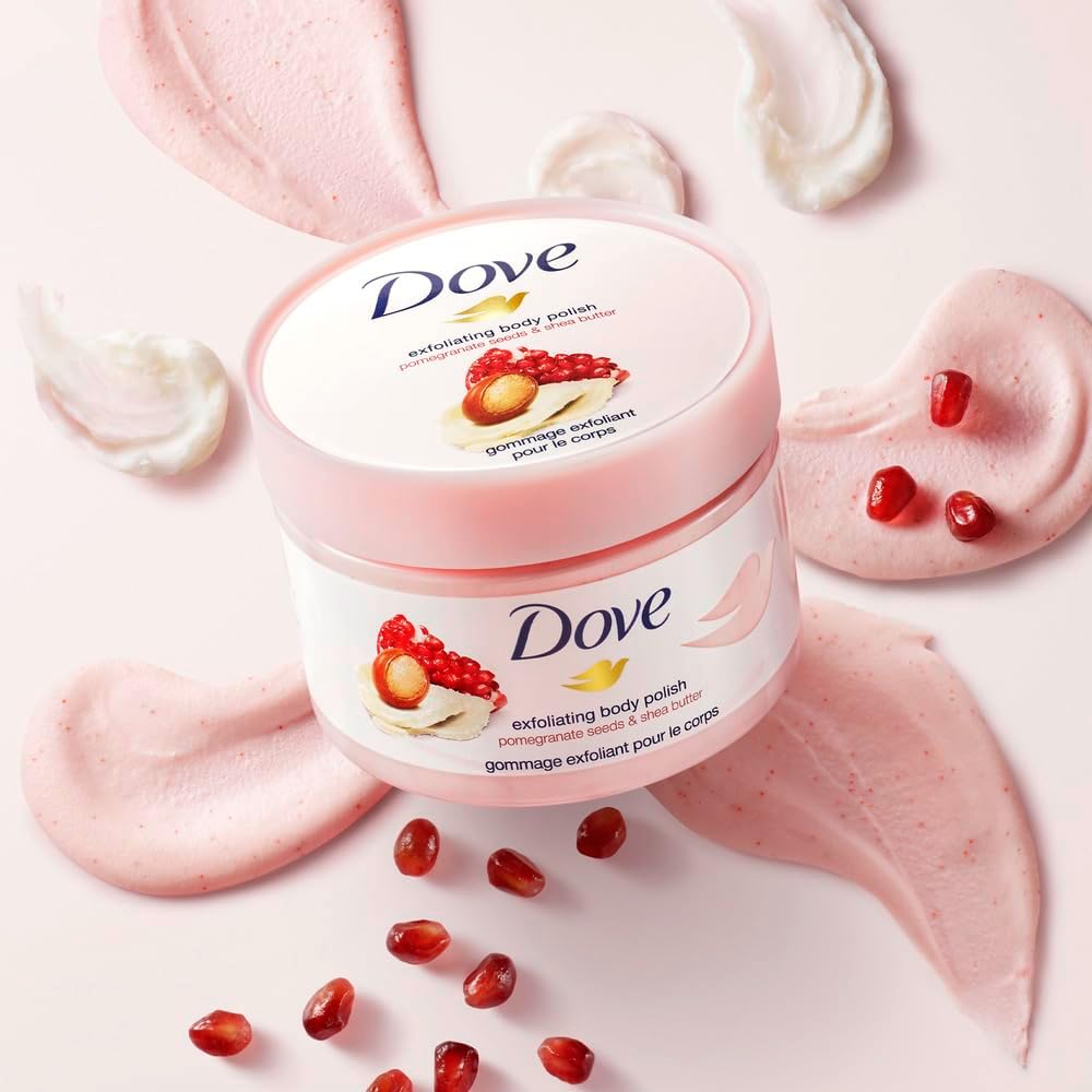 Dove Gommage corporel exfoliant grenade & beurre de karité, 225ml