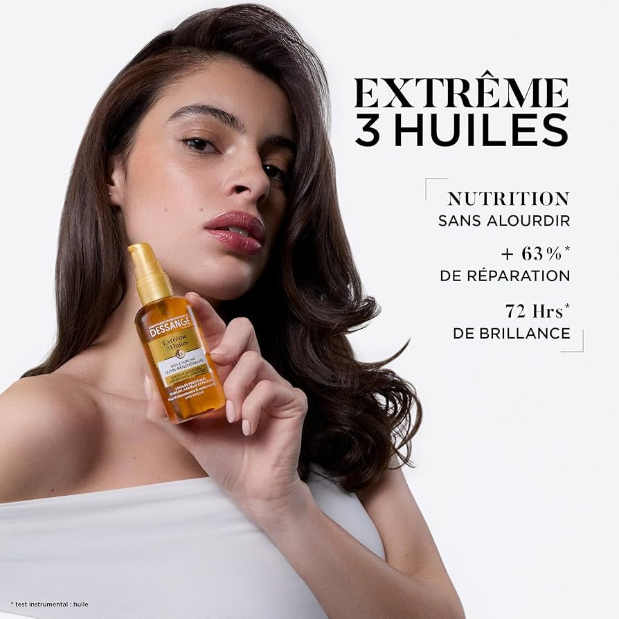 Dessange Huile Sublime Nutri-Régénérante Extrême 3 Huiles, 100ml