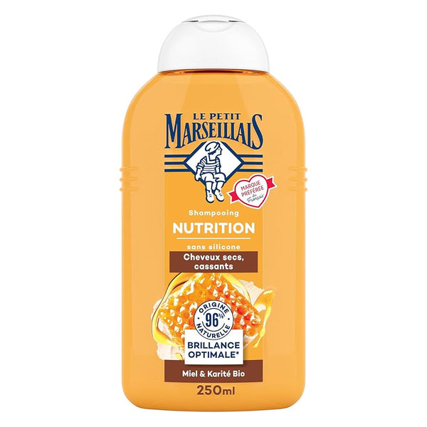 Le Petit Marseillais Shampooing Nutrition au Miel et au Karité BIO 250ml