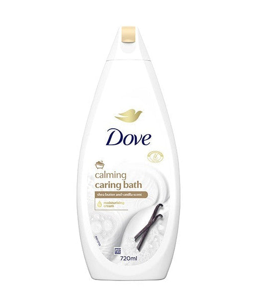 Dove calming caring bath shea butter and vanilla scent 720ml