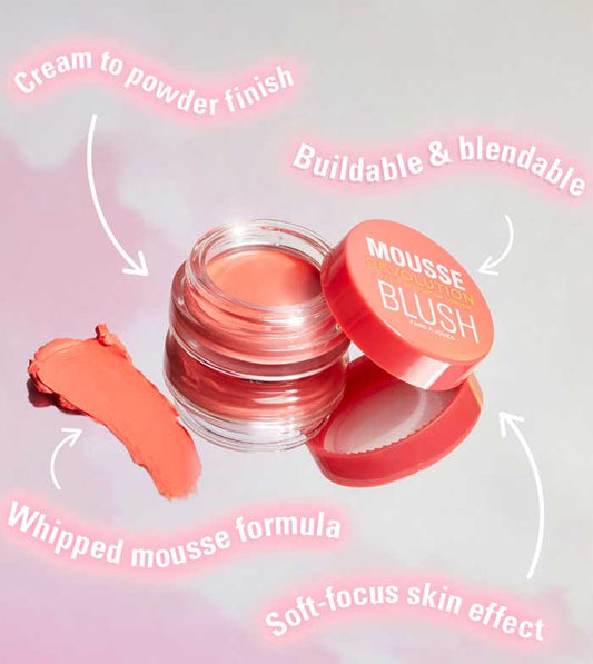 Makeup Revolution Blush Mousse - réf Grapefruit Coral