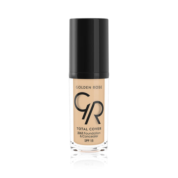 Golden Rose Total Cover 2in1 Foundation & Concealer 30ml